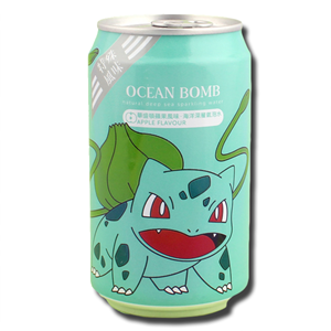 Ocean Bomb Pokemon Bulbasaur Apple Sparkling Water 350ml