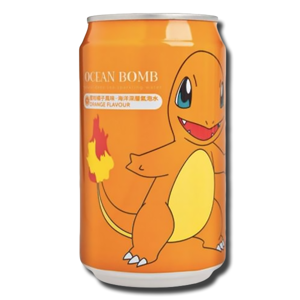 Ocean Bomb Pokemon Charmander Orange Sparkling Water 350ml