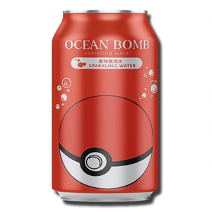 Ocean Bomb Pokemon Pokeball Sparkling Water 350ml