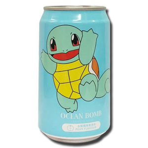 Ocean Bomb Pokemon Squirtle Pear Sparkling Water 350ml Ocean Bomb Pokemon Squirtle Pear Sparkling Water 350ml
