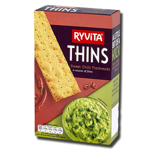 Ryvita Thins Sweet Chilli Flatbreads 125g