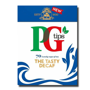 PG Tips Decaf 70 Pyramid Tea Bags 203g PG Tips Decaf 70 Pyramid Tea Bags 203g