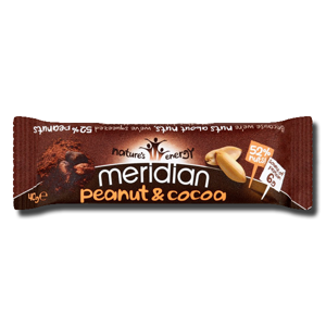 Meridian Gluten Free Peanut & Cocoa (6g) Protein Bar 40g Meridian Gluten Free Peanut & Cocoa (6g) Protein Bar 40g