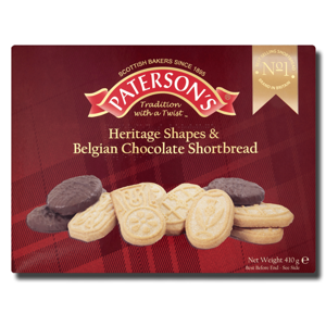 Paterson's Heritage Belgian Chocolate Shortbread 410g Paterson's Heritage Belgian Chocolate Shortbread 410g