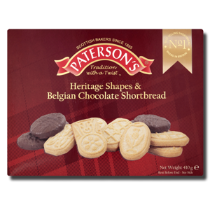 Paterson's Heritage Belgian Chocolate Shortbread 410g