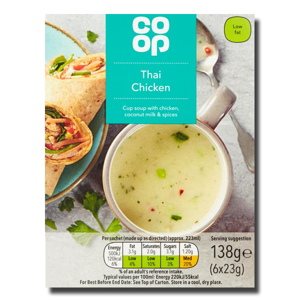 Coop Cup Soup Thai Chicken 6x23g Coop Cup Soup Thai Chicken 6x23g