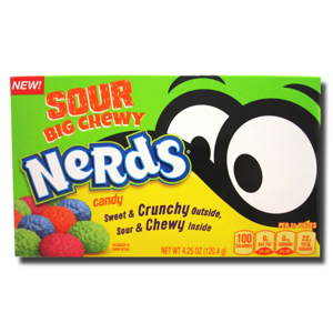 Wonka Nerds Sour Big Chewy Crunchy and Chewy 120.4g Wonka Nerds Sour Big Chewy Crunchy and Chewy 120.4g