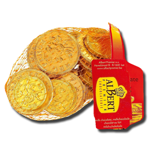 Albert Premier Milk Chocolate Coins 60g Albert Premier Milk Chocolate Coins 60g