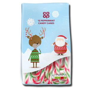 Coop 12 Peppermint Candy Canes 144g Coop 12 Peppermint Candy Canes 144g