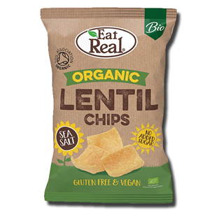 Eat Real Organic Lentil Chips Sea Salt 100g