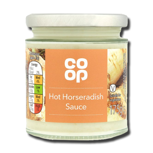 Coop Hot Horseradish Sauce 175g Coop Hot Horseradish Sauce 175g