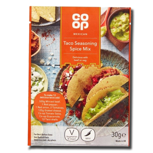 Coop Mexican Taco Seasoning Spice Mix 30g Coop Mexican Taco Seasoning Spice Mix 30g