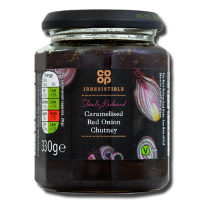 Coop Caramelised Red Onion Chutney 330g Coop Caramelised Red Onion Chutney 330g