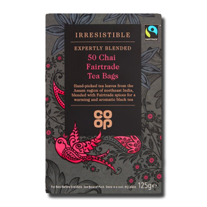 Coop Chai Fairtrade Tea 50's Coop Chai Fairtrade Tea 50's