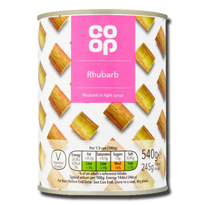 Coop Rhubarb in Light Syrup 540g