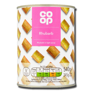 Coop Rhubarb in Light Syrup 540g