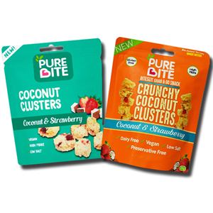 Pure Bite Coconut & Strawberry Clusters 30g