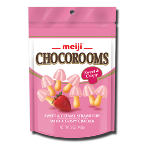 Meiji Chocorooms Sweet & Crispy Strawberry 38g Meiji Chocorooms Sweet & Crispy Strawberry 38g