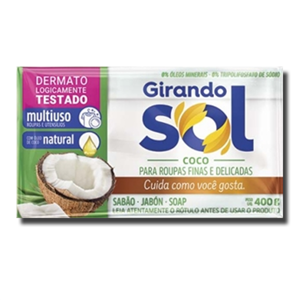 Girando Sol Barra de Sabão Para a Roupa Aroma a Coco 200g