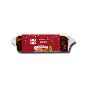 Coop Christmas Fruit Cake Slice Iced 400g