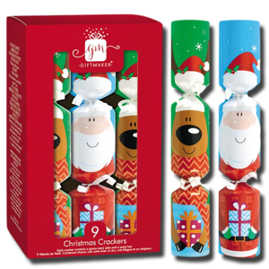 Giftmaker 9 Mini Christmas Crackers Santa Friends Giftmaker 9 Mini Christmas Crackers Santa Friends