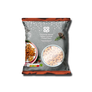 Coop Spiced Salted Caramel Pretzel Stars 150g Coop Spiced Salted Caramel Pretzel Stars 150g