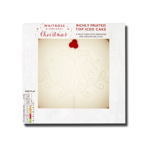 Waitrose Top Iced Fruited Cake 907g Waitrose Top Iced Fruited Cake 907g