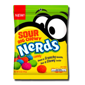 Wonka Nerds Sour Big Chewy Bag 170g Wonka Nerds Sour Big Chewy Bag 170g