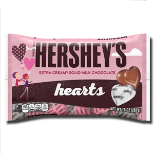 Hershey's Milk Chocolate Hearts Valentines 283g