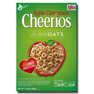 General Mills Cheerios Apple Cinnamon Whole Grain Oats 311g General Mills Cheerios Apple Cinnamon Whole Grain Oats 311g
