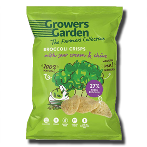 Growers Garden Broccoli Crisps Sour Cream & Chive 78g