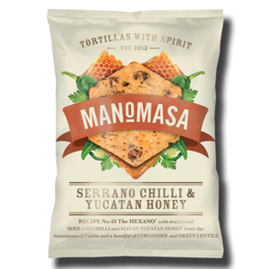 Manomasa Serrano Chilli and Yucatan Honey Tortilla Chips 160g