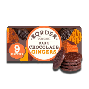 Border Biscuits Dark Chocolate Gingers 150g Border Biscuits Dark Chocolate Gingers 150g