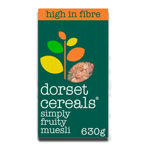 Dorset Simply Fruity Muesli Pineaple Papaya Sultanas 630g