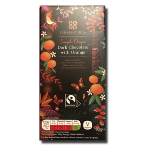 Coop Dark Chocolate Orange Peel 100g