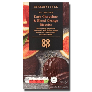Coop Biscuits Dark Chocolate Blood Orange 180g