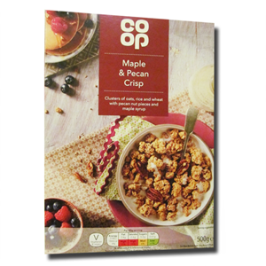 Coop Maple Pecan Crisp Cereal 500g