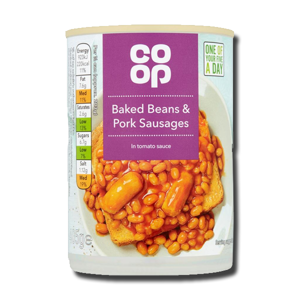 Coop Baked Beans & Pork Sausages 405g