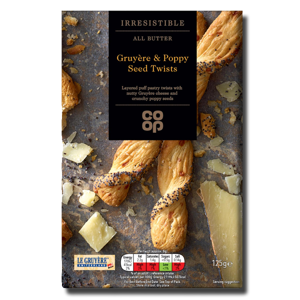 Coop Grueére Poppy Seed Bread Sticks 125g