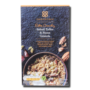 Coop Salted Toffee & Pecan Granola 500g Coop Salted Toffee & Pecan Granola 500g