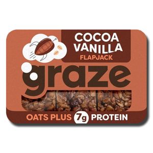 Graze Cocoa & Vanilla Protein Flapjack 53g Graze Cocoa & Vanilla Protein Flapjack 53g
