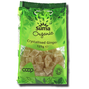 Suma Organic Ginger Crystallised 125g