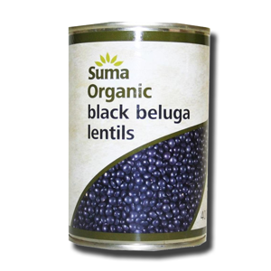 Suma Organic Black Beluga Lentils 400g