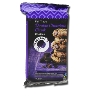 Traidcraft Double Chocolate Chunk Cookies 45g Traidcraft Double Chocolate Chunk Cookies 45g