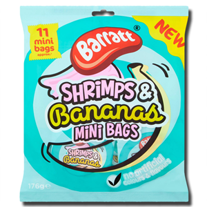 Barratt Shrimps & Bananas Mini Bags 176g