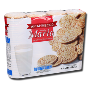 Amanhecer Bolacha Maria 4x200g Amanhecer Bolacha Maria 4x200g