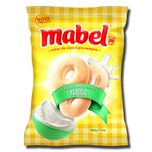 Mabel Rosquinha sabor Nata 350g
