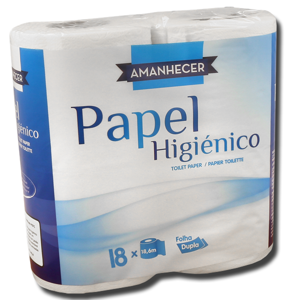 Amanhecer Papel Higiénico Folha Dupla 18 Rolos Amanhecer Papel Higiénico Folha Dupla 18 Rolos