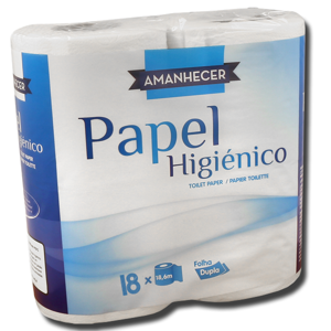 Amanhecer Papel Higiénico Folha Dupla 18 Rolos