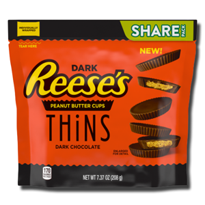 Reese's Peanut Butter Cups Thins Dark chocolate 208g Reese's Peanut Butter Cups Thins Dark chocolate 208g